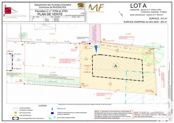 Terrain à vendre 813 m² Rivesaltes