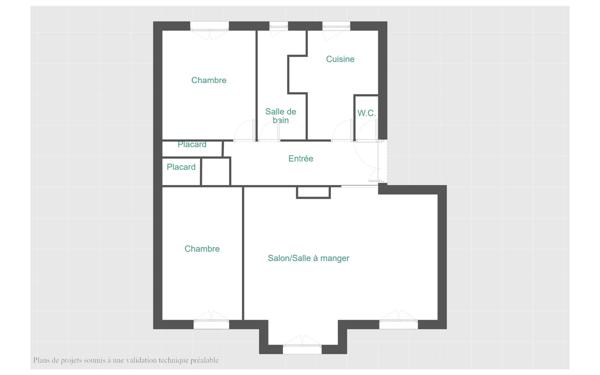 Appartement à vendre    3 pièces • 73,01 m2 Paris 11