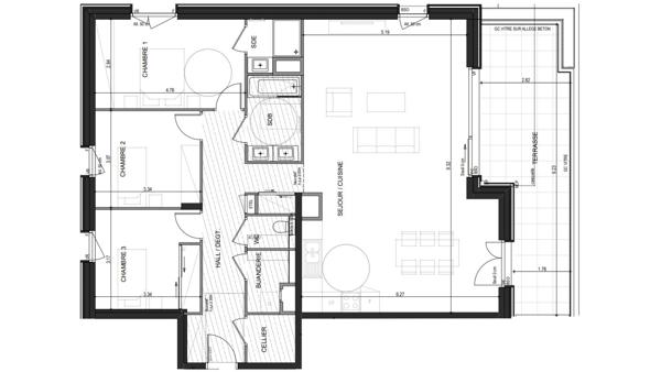 Appartement à vendre 4 pièces 113 m² Annecy