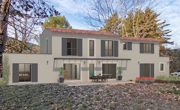 Cabriès - vente terrain à bâtir de 2300 m2, avec PC accordé et purgé de tout recours pour 2 villas individuelles