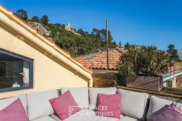 Appartement-villa avec terrasses panoramiques et vue mer