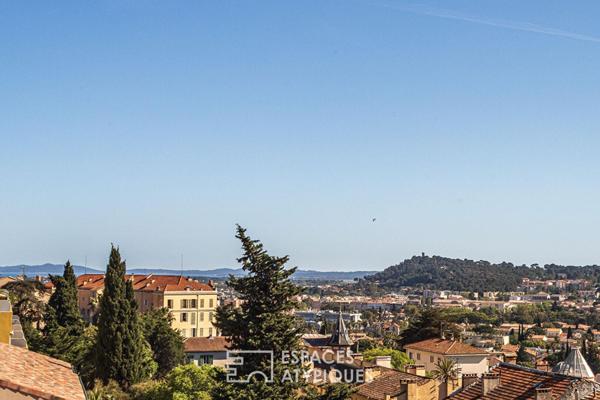Appartement-villa avec terrasses panoramiques et vue mer