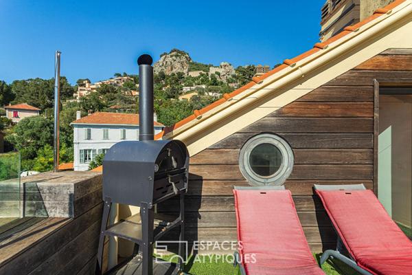 Appartement-villa avec terrasses panoramiques et vue mer