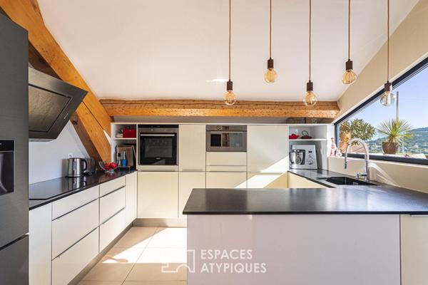 Appartement-villa avec terrasses panoramiques et vue mer