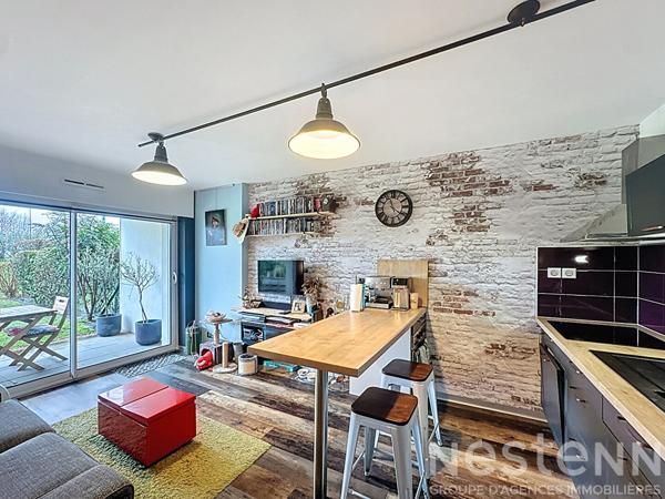 Rez-de-jardin soigné, 1 chambre - jardin et parking - Kervignac