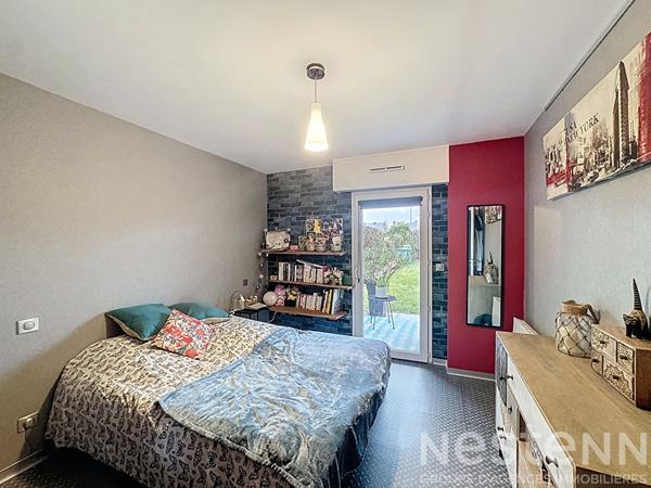 Rez-de-jardin soigné, 1 chambre - jardin et parking - Kervignac