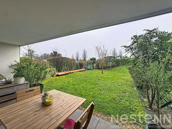 Rez-de-jardin soigné, 1 chambre - jardin et parking - Kervignac