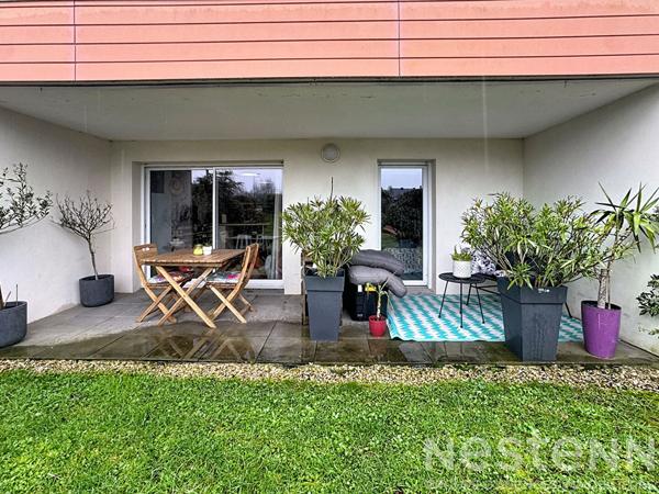Rez-de-jardin soigné, 1 chambre - jardin et parking - Kervignac