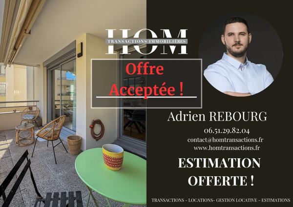 Appartement T3 84m² avec terrasse de 14m²