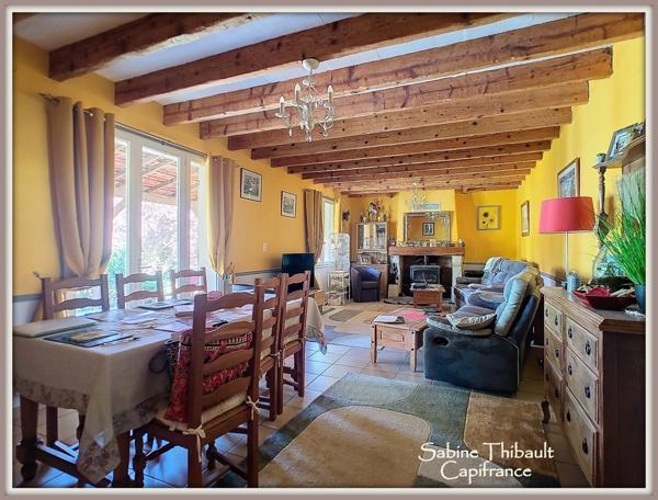 Dpt Maine-et-Loire (49) à vendre Noyant maison 4 pièces (129 m2) + gîte 3 pièces (77 m2) - Terrain : 6122 m2