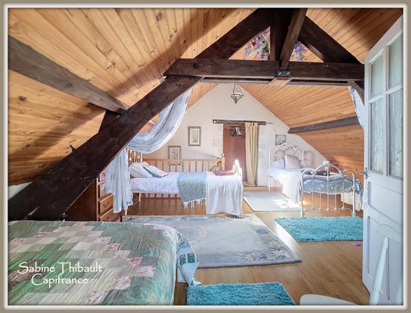 Dpt Maine-et-Loire (49) à vendre Noyant maison 4 pièces (129 m2) + gîte 3 pièces (77 m2) - Terrain : 6122 m2