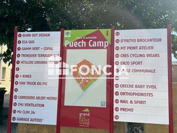 Location Local commercial 3 pièces 61 m² - 44 Impasse Puech Camp Lauret 34270