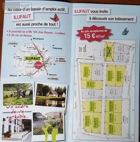 Achat - Terrain à bâtir Illifaut 22230 973 m 2 973 m 2