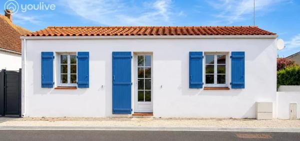 BEAUVOIR-SUR-MER – Maison 2 chambres – Aucun travaux – Terrain d’environ 390 m²