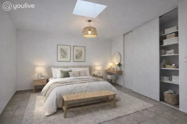 BEAUVOIR-SUR-MER – Maison 2 chambres – Aucun travaux – Terrain d’environ 390 m²