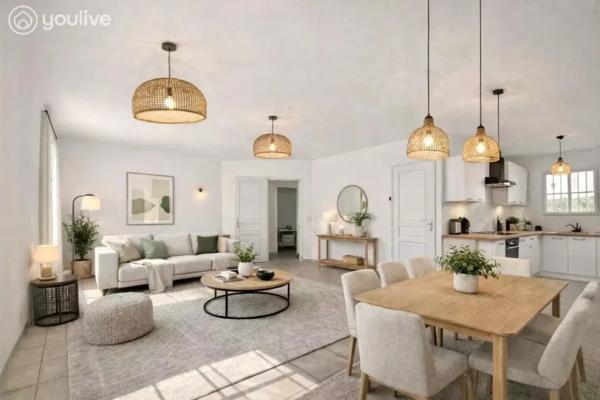 BEAUVOIR-SUR-MER – Maison 2 chambres – Aucun travaux – Terrain d’environ 390 m²