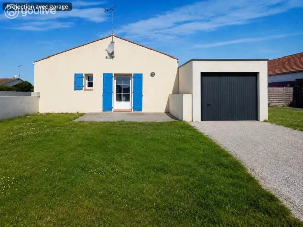 BEAUVOIR-SUR-MER – Maison 2 chambres – Aucun travaux – Terrain d’environ 390 m²