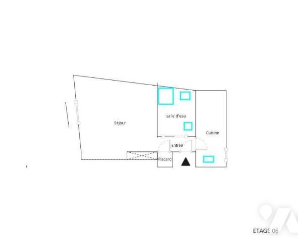 Studio Paris 1er vue dégagée