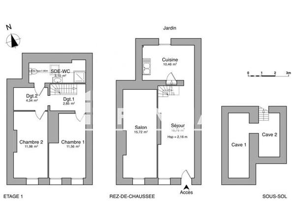 Location Maison 4 pièces 76.8 m² - 7 PLACE DE L'EGLISE Sevigny Waleppe 08220