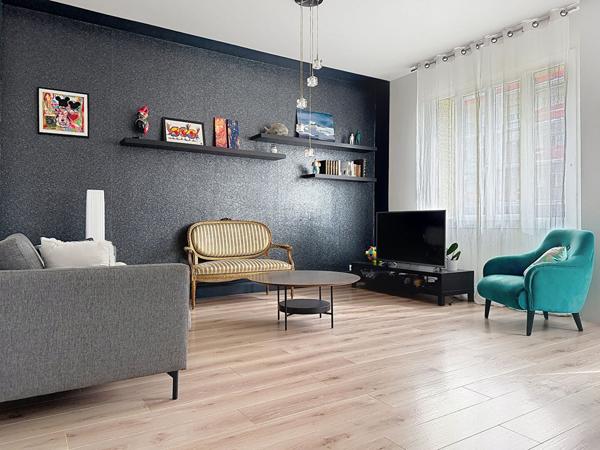 CENTRE VILLE V.HUGO T5 de 93 m² lumineux, proche gare, cave - garage en option