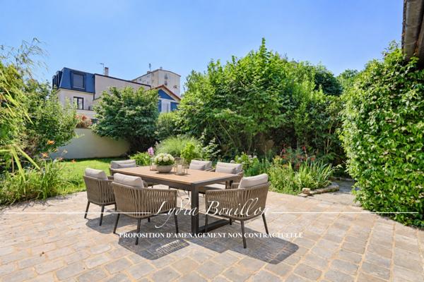 MONTROUGE centre-ville, Maison 147 m2, 5 pièces avec terrasse et très grand jardin