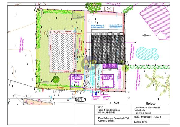 Terrains à vendre Labenne : surface de 435 m2 à 210 000€ - AJP Horizons Capbreton