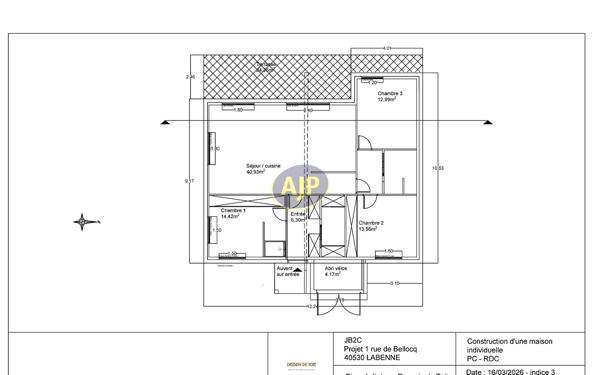 Terrains à vendre Labenne : surface de 435 m2 à 210 000€ - AJP Horizons Capbreton