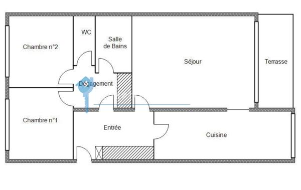 Appartement
                                                                                                                                                                                                                                                                                                                        3 pièce(s)                                                                                                                                                                                                          2 chambre(s)                                                                                                                                                                                                          73  m²