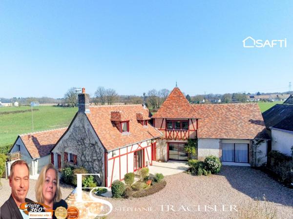Maison de charme avec gîte et jardin paysagé – À 30 min du Mans, aux portes de la forêt de Bercé