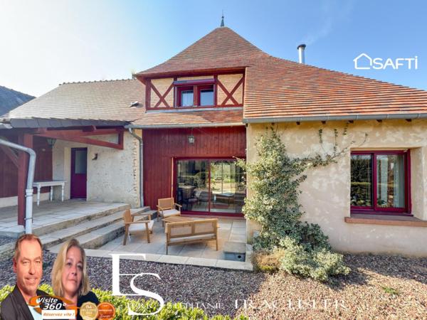 Maison de charme avec gîte et jardin paysagé – À 30 min du Mans, aux portes de la forêt de Bercé