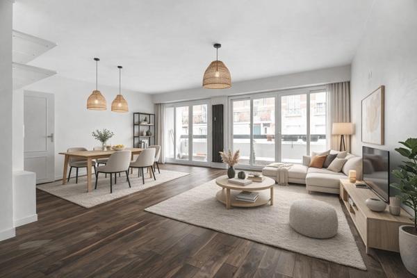 PARIS (75012) - QUARTIER DE PICPUS - T3/T4 - 86M2 - TRÈS CALME – TRÈS LUMINEUX – TRAVERSANT - DEUX LOGGIAS (9M2) - DPE C