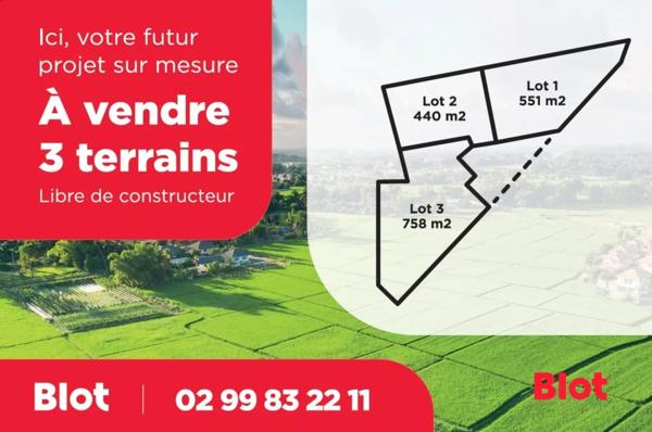 Terrain 730m²