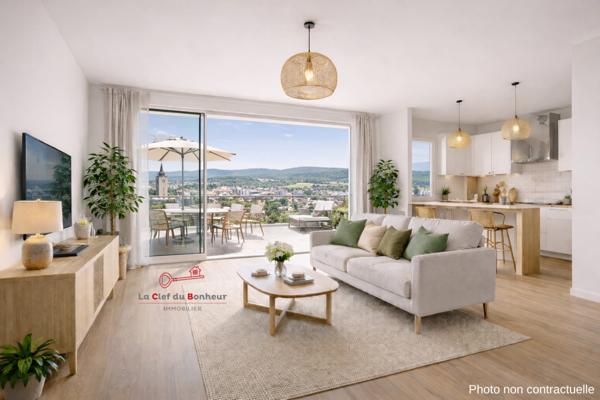 Appartement T3 neuf avec grande terrasse