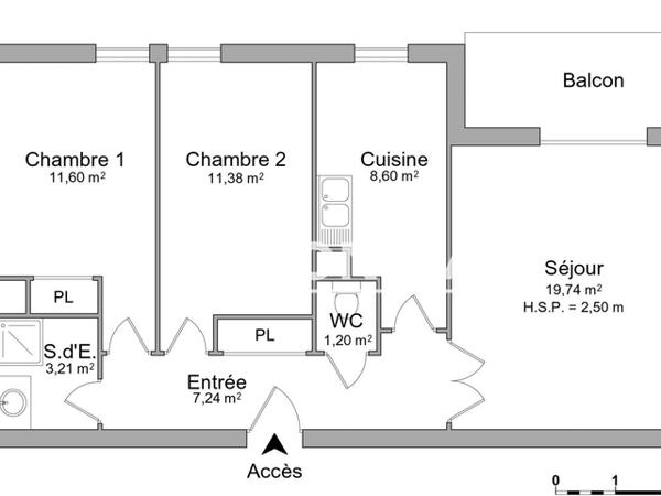 Location Appartement 3 pièces 62.97 m² - 5 RUE JULES VERNE Bonsecours 76240