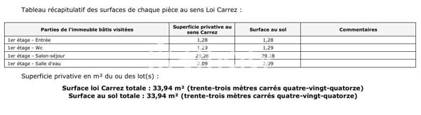 Appartement 1 pièce - 34 m²