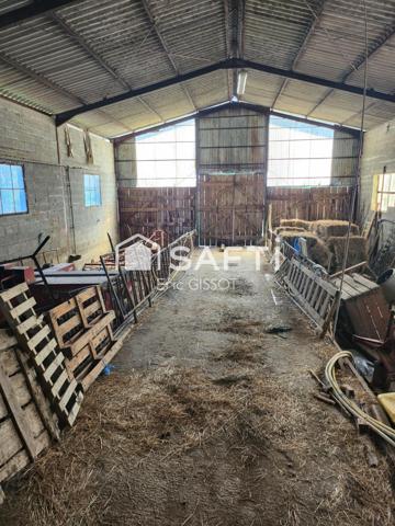 Maison T4 avec dépendances et beau terrain.