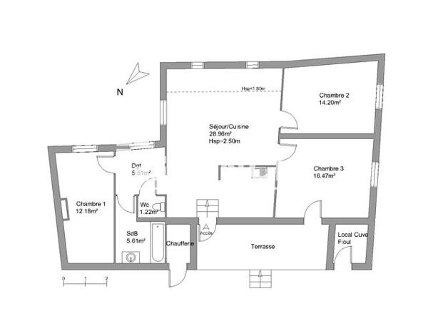 Location Appartement 4 pièces 84.2 m² - 710 CHEMIN DES LIMES Secheras 07610