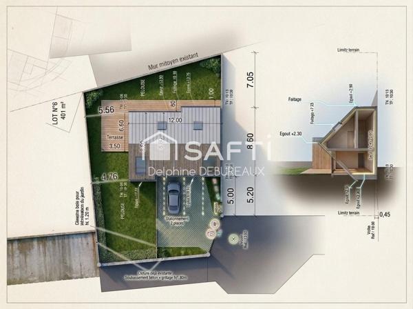 MAISON INDIVIDUELLE NEUVE SEMI PLAIN-PIED – SAULTAIN