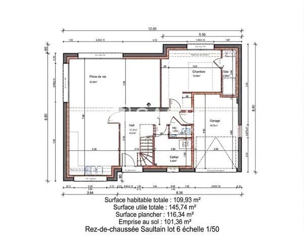 MAISON INDIVIDUELLE NEUVE SEMI PLAIN-PIED – SAULTAIN