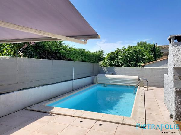 AGDE : Sur une parcelle de 352 m² maison de plain-pied, piscine