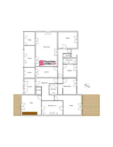 Maison  familiale Saint Jory 8 pièce(s) 190 m2 avec grand jardin et piscine