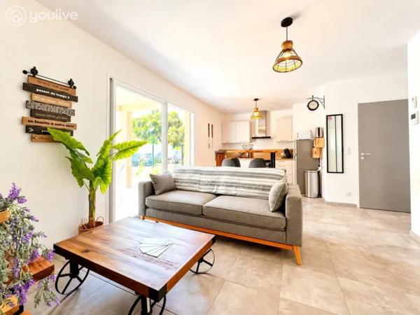 PROCHE DE CERVIONE – CHARMANT T2 MEUBLÉ AVEC JARDIN PRIVATIF ET TERRASSE
