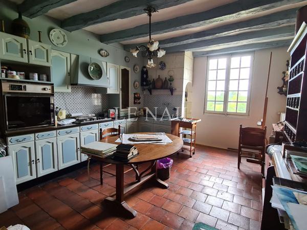 BORDS DE LOIRE : belle maison troglodyte du 15e siècle.