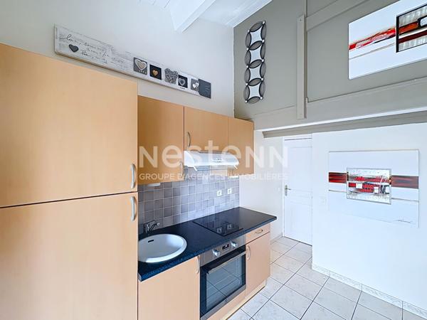 Charmante villa 2 pièces de 34.55 m² (30.55 m² loi carrez) + mezzanine, terrasse de 23 m² et place de parking privative dans résidence avec piscine Fleury Saint-Pierre-la-Mer