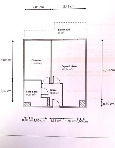 Appartement de 42 m²