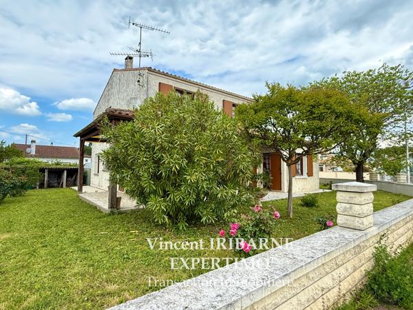 Saujon (17600) Maison 4 chambres, garage et jardin