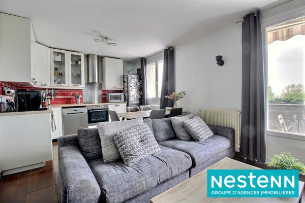 Appartement Decines Charpieu 3 pièces d'environ 56m² au calme avec vue dégagée, pas de travaux à prévoir