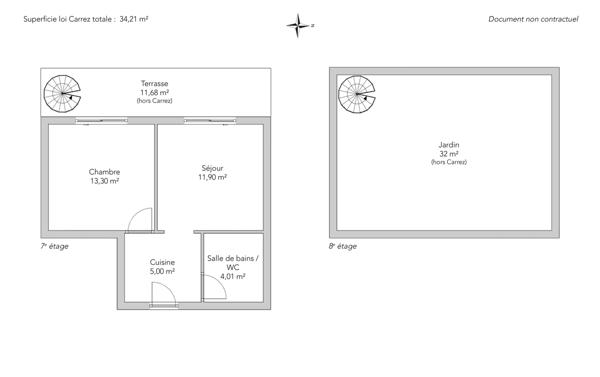 Appartement Paris 18e - LAMARCK CAULAINCOURT