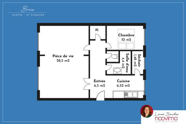 Grand T2 St Paquier Hauts-Pavés avec stationnement et cave
