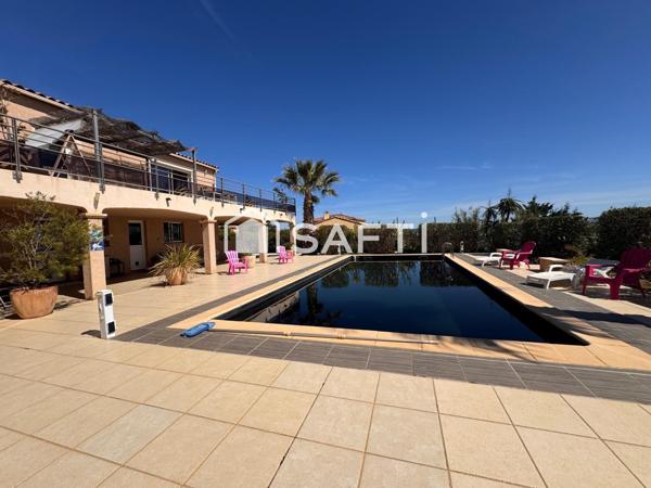 Villa d’environ 140m2 + Maison individuelle composée de 2 appartements , parcelle 1797m2, Vue imprennable